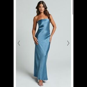 [NWT] Showpo Charlita Maxi Strapless Cowl Back Dress